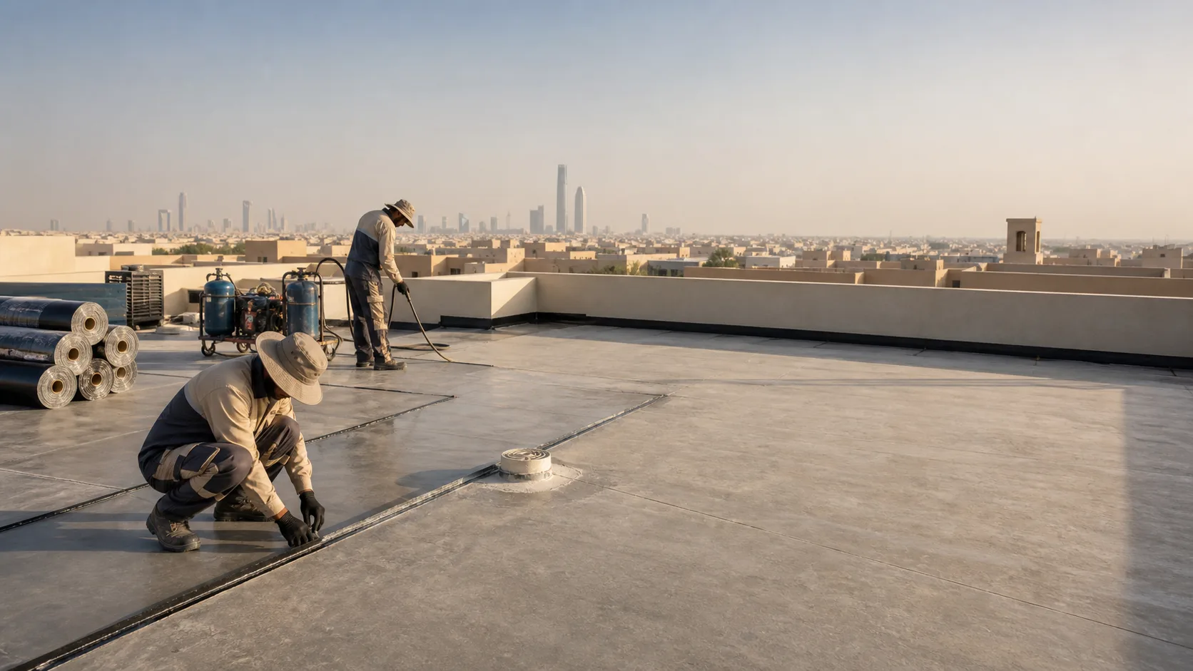 تنفيذ واقعي لخدمة عزل الأسطح بالرياض في الرياض